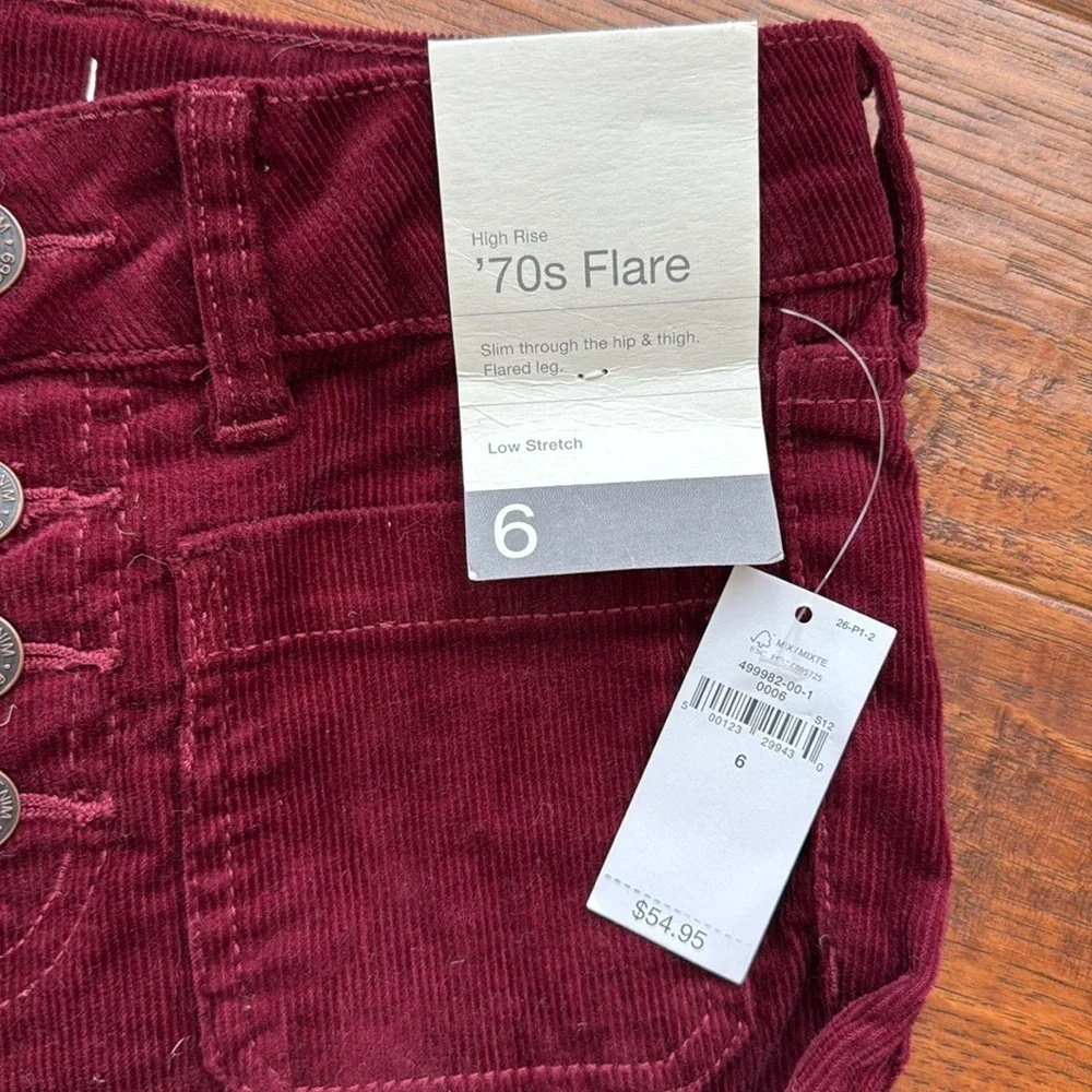 Gap Kids High Rise Corduroy '70s Flare Pants, size 6